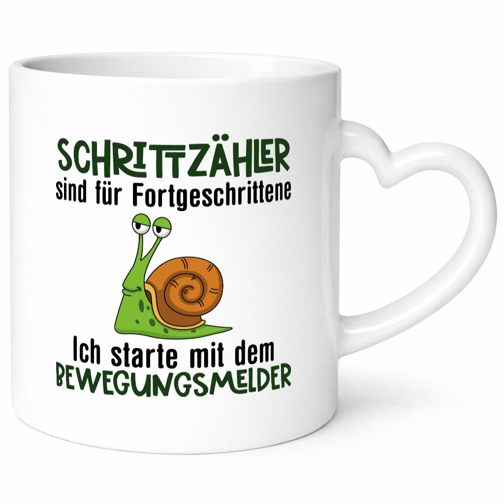Schrittzähler | Spruchtasse Sportmuffel Faulheit Geschenkidee Humor Tasse