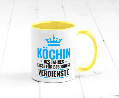 Besonderer Verdienst: Köchin | Chefköchin Chefkoch Geschenkidee Arbeit Kollegen