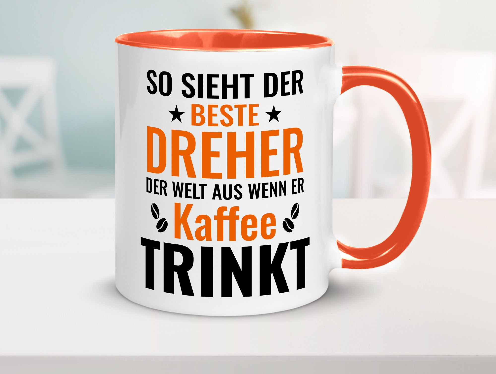 Kaffee trinkt: Dreher | Fräser Geschenkidee Humor Tasse