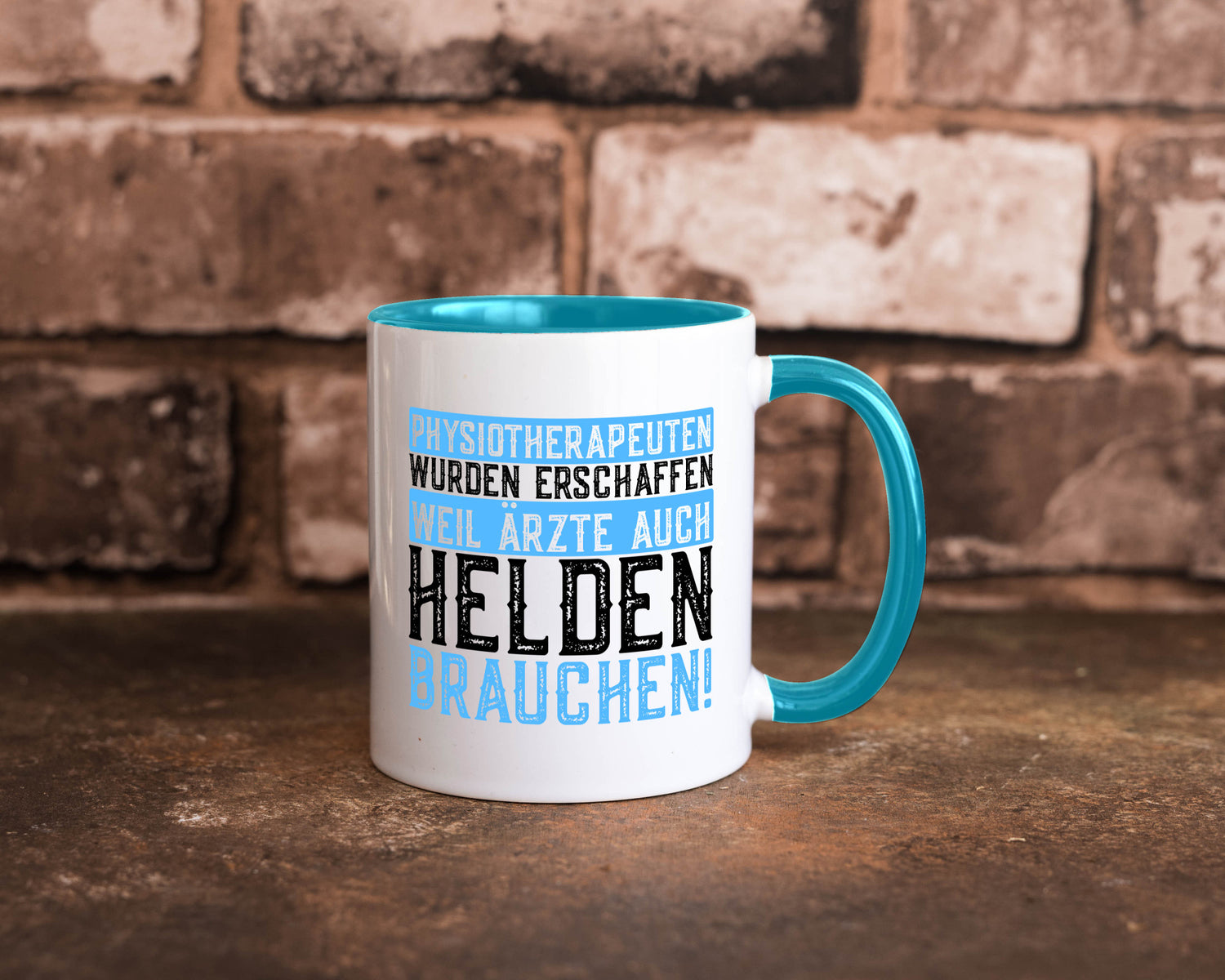 Physiotherapeut | Helden Therapeutin lustiger Spruch Humor Geschenkidee Tasse