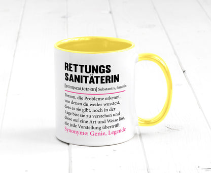 Rettungssanitäterin | Beruf Sanitäter Spruch v2 Humor Arbeit Kollegen Büro