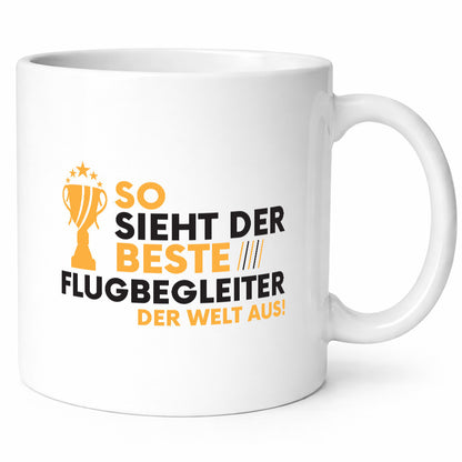Der Weltbeste Flugbegleiter | Steward Flughafen Humor Geschenkidee Tasse