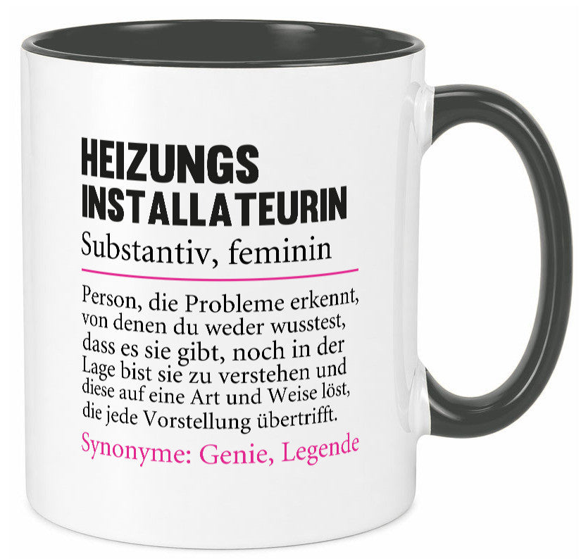 Heizungsinstallateurin | Beruf Spruch Heizung Geschenkidee Arbeit Kollegen Büro