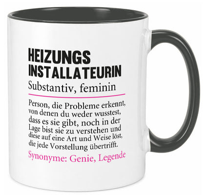 Heizungsinstallateurin | Beruf Spruch Heizung Geschenkidee Arbeit Kollegen Büro