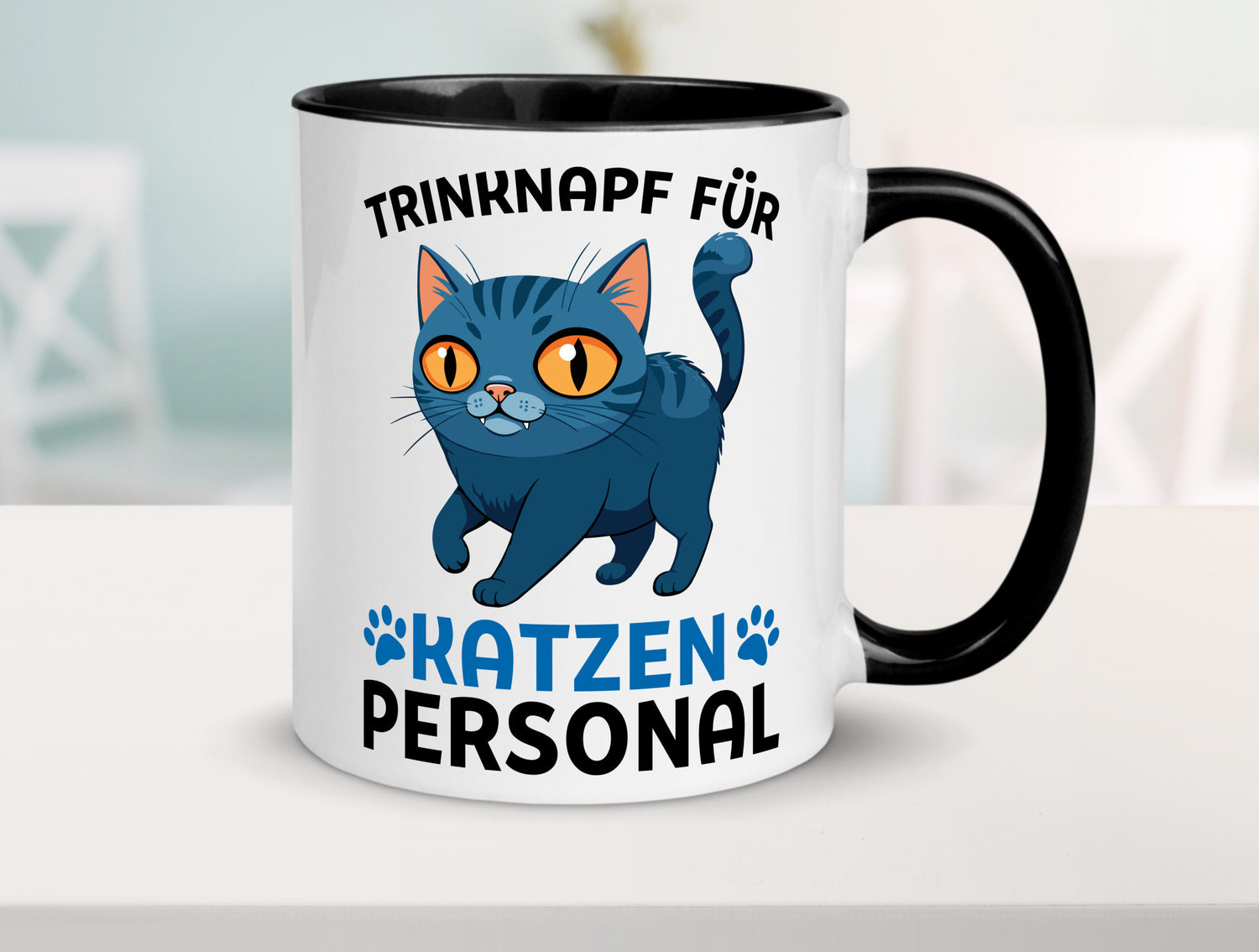 Katzen Personal | Katzenbesitzer Tasse Katze Humor vl2 Tierliebhaber
