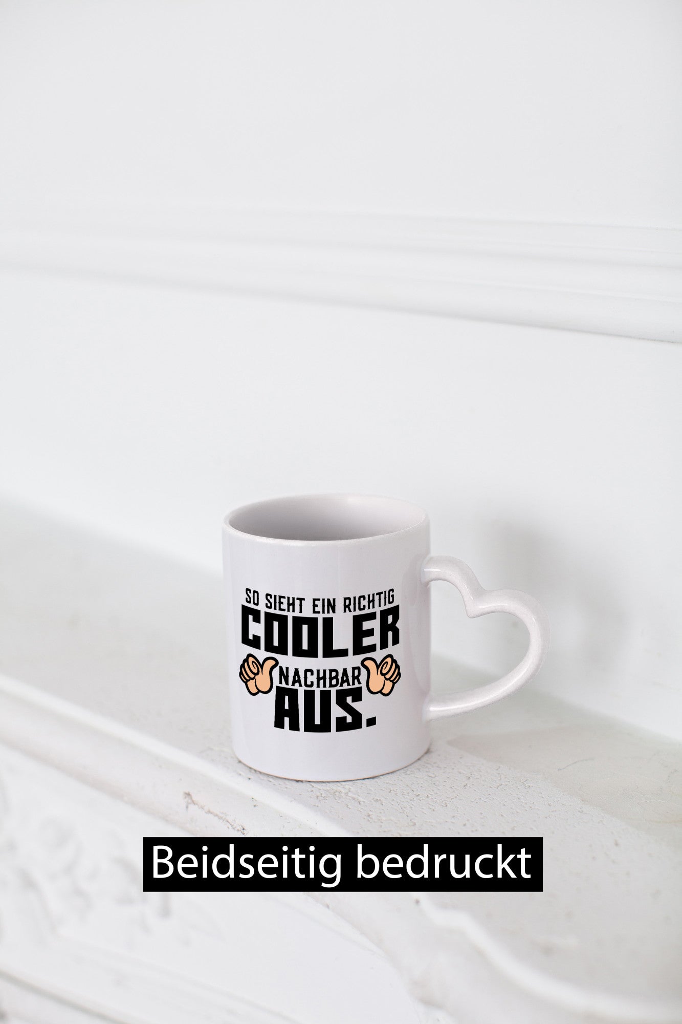 Richtig cooler Nachbar | Nachbarin Daumen hoch Spruch Geschenk Humor