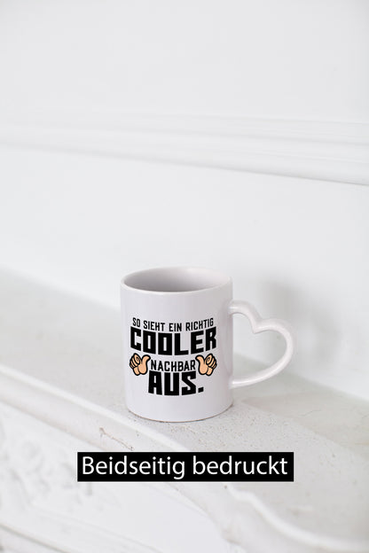 Richtig cooler Nachbar | Nachbarin Daumen hoch Spruch Geschenk Humor