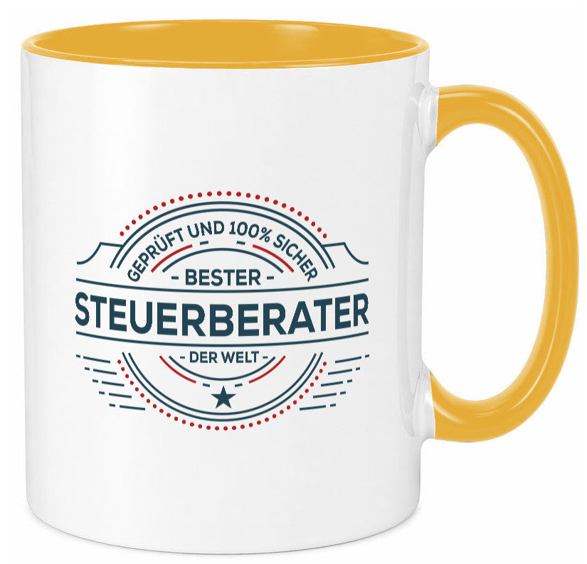 Geprüft und sicher: Steuerberater | Steuern Geschenk Humor Geschenkidee Tasse