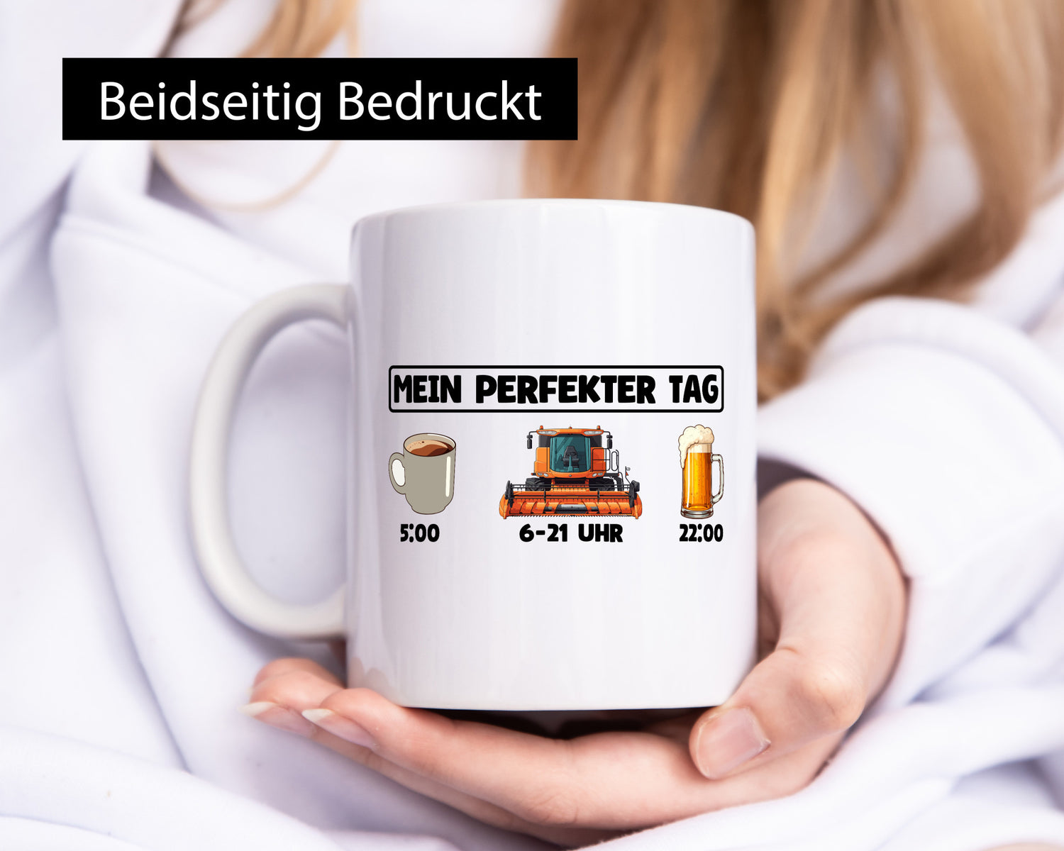 Perfekter Tag | Feldarbeit Mähdrescher Landwirt Humor Arbeit Kollegen Büro