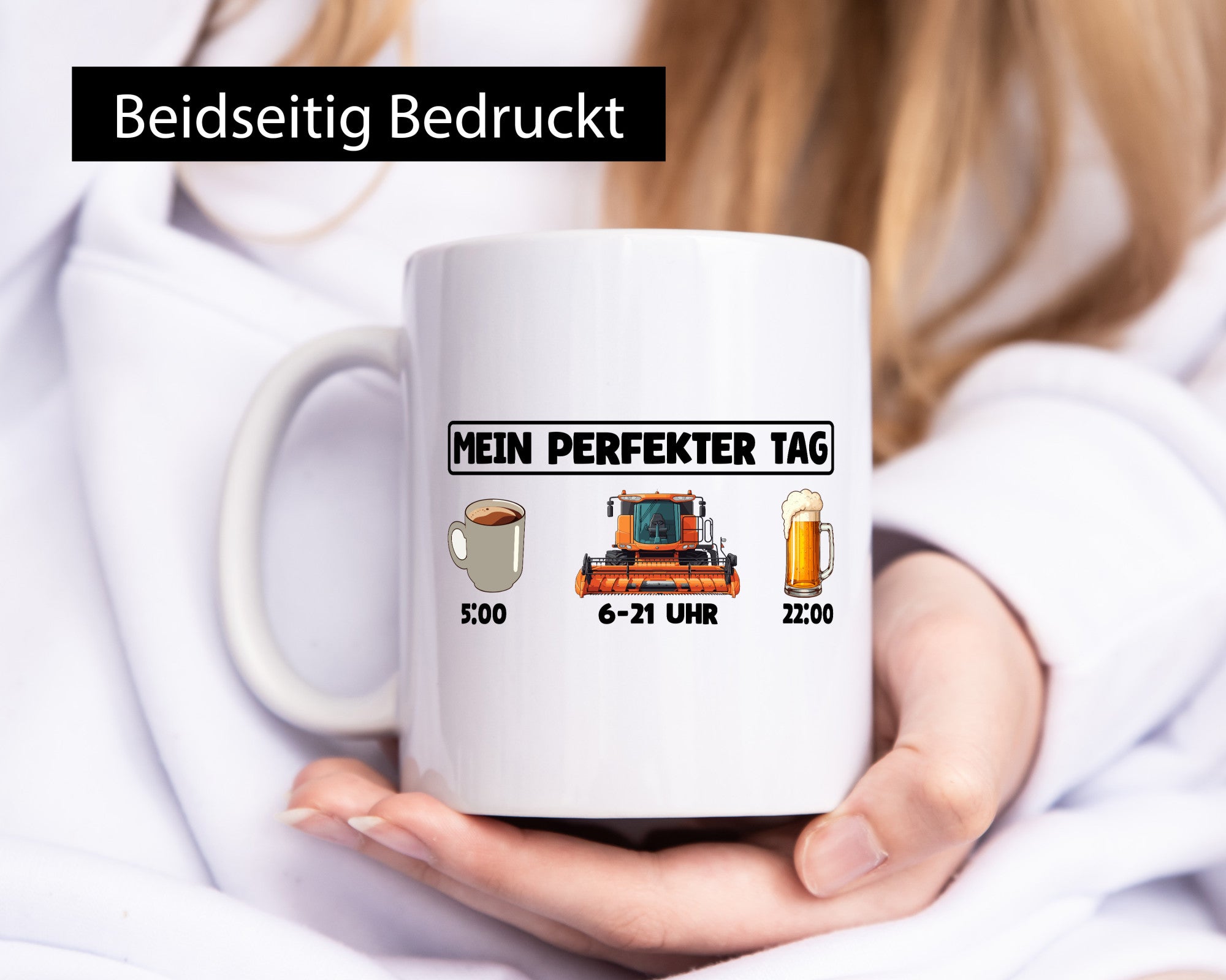 Perfekter Tag | Feldarbeit Mähdrescher Landwirt Humor Arbeit Kollegen Büro