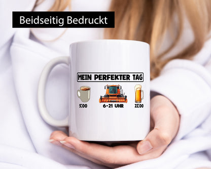 Perfekter Tag | Feldarbeit Mähdrescher Landwirt Humor Arbeit Kollegen Büro