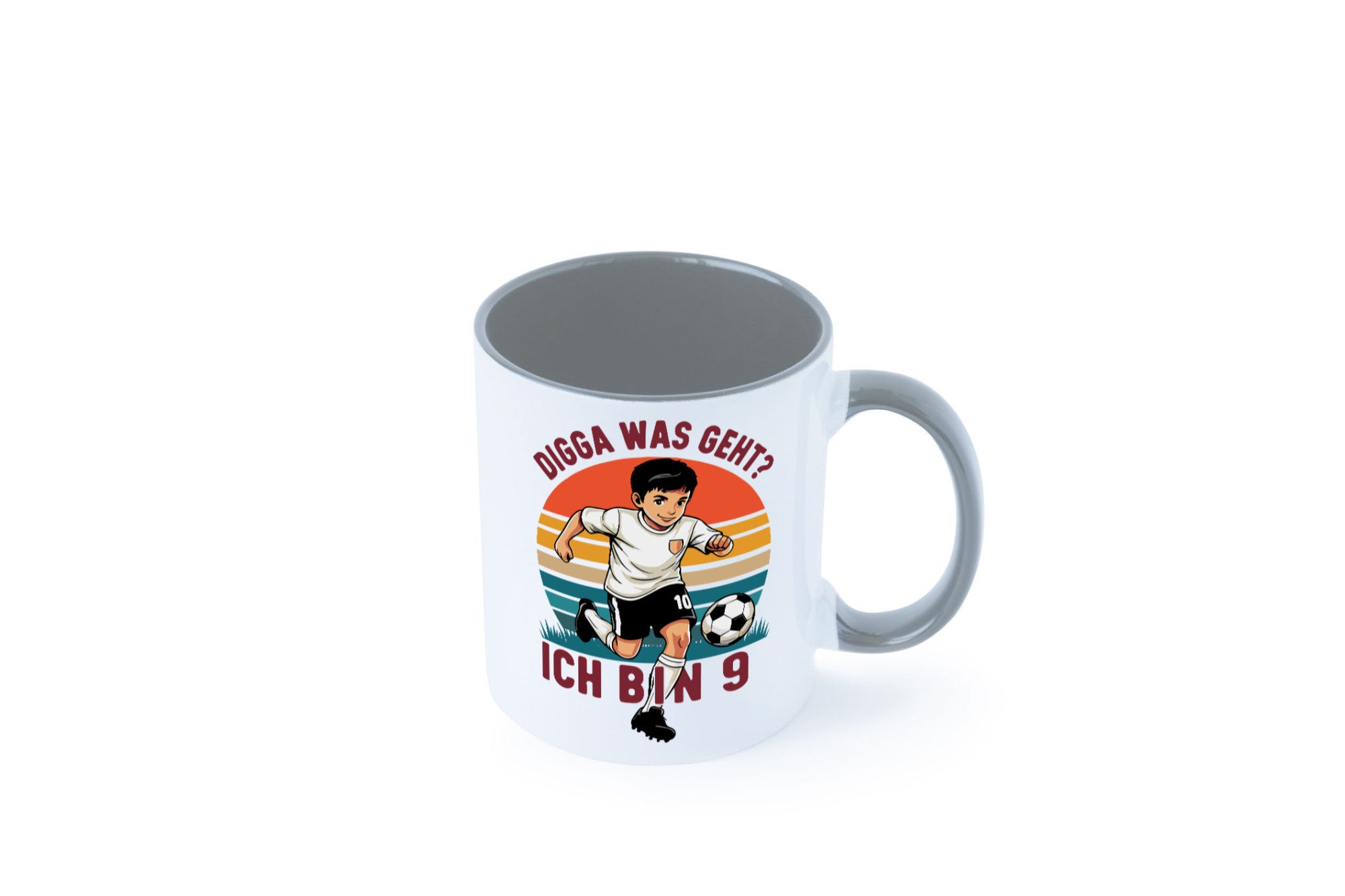 9 Geburtstag | Jahre Digga was geht ab Fußball lustig Geschenkidee Geschenk