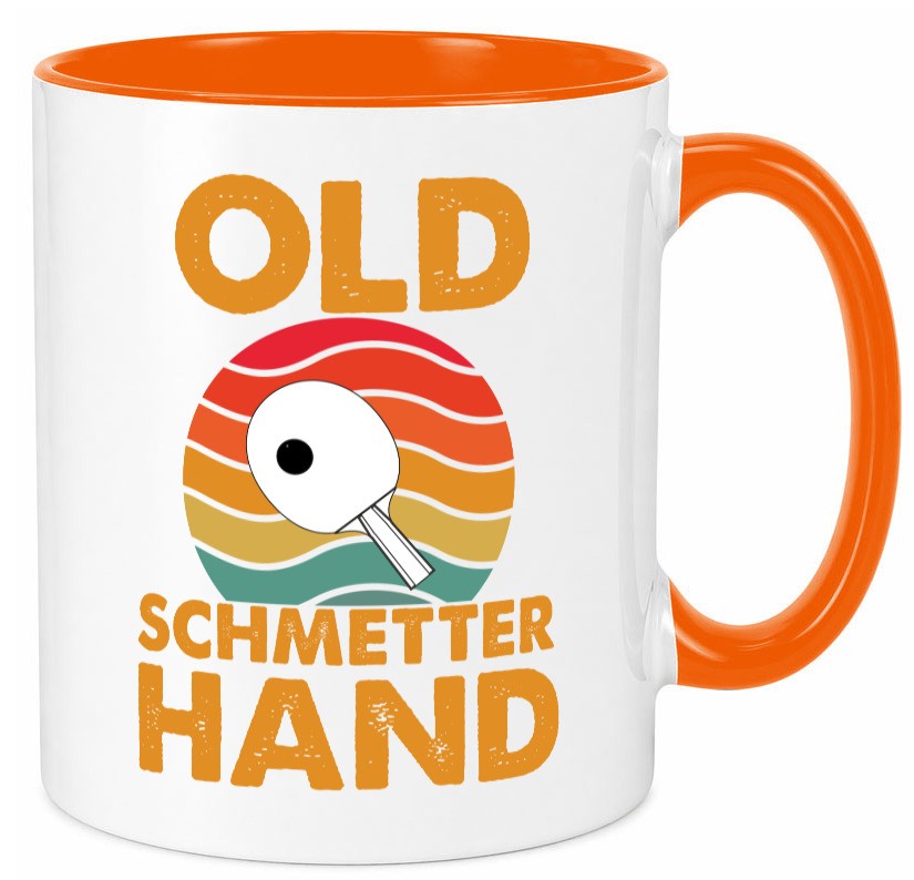 Old Schmetterhand | Vereinssport Tischtennis Spruch lustiger Geschenk Humor Tasse