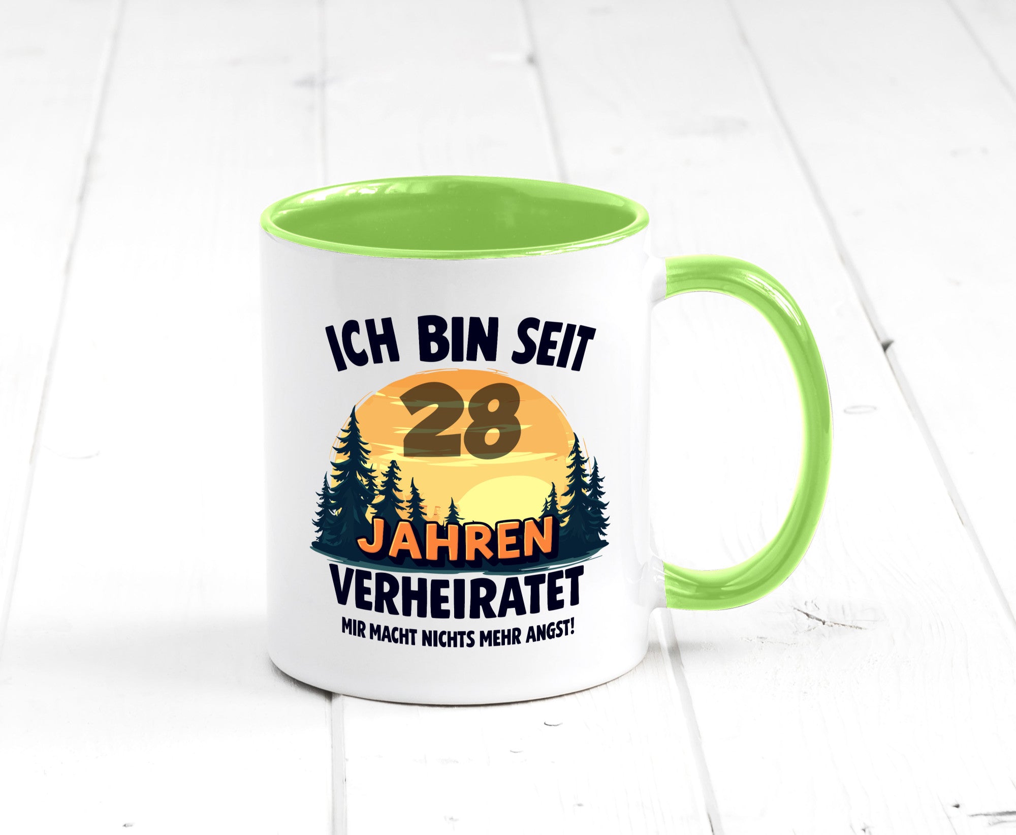 Ich bin Verheiratet | 28. Hochzeitstag Ehepaar v2 lustiger Spruch Geschenk
