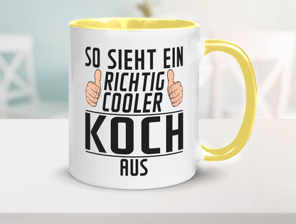 Richtig Cooler Koch | Chefkoch Humor Arbeit Kollegen Büro Geschenkidee Tasse