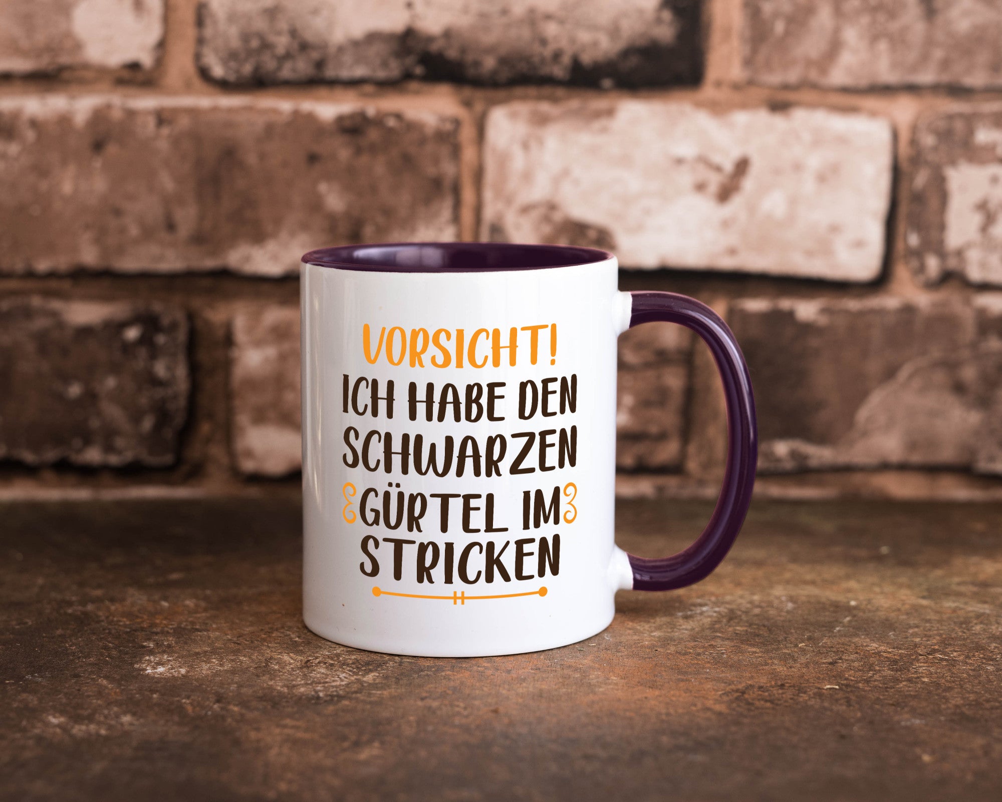 Schwarzen Gürtel im Stricken | Stricknadel lustiger Spruch Geschenk Humor