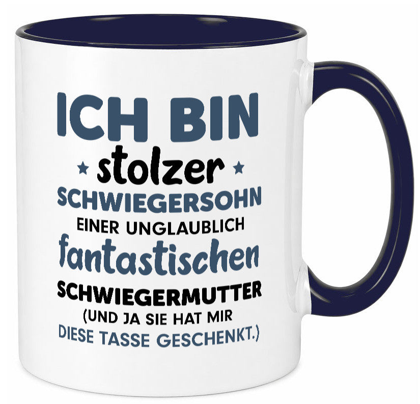 Stolzer Schwiegersohn | Spruch Schwiegermutter Humor lustig Familie Tasse