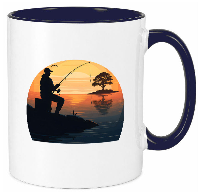Angler | Sonnenuntergang Fischer Fische Angeln v2 Geschenk Humor Geschenkidee