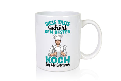Im Universum: Koch | Chefkoch Humor Arbeit Kollegen Büro Geschenkidee Tasse