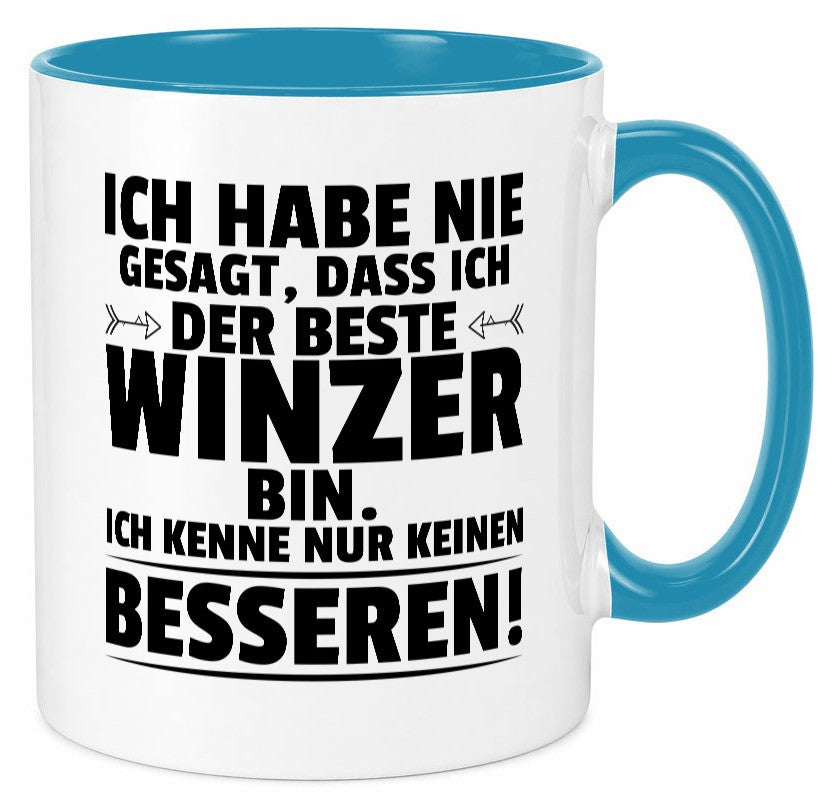 Der Beste Winzer | Weinbauer Wein Humor Geschenkidee Tasse