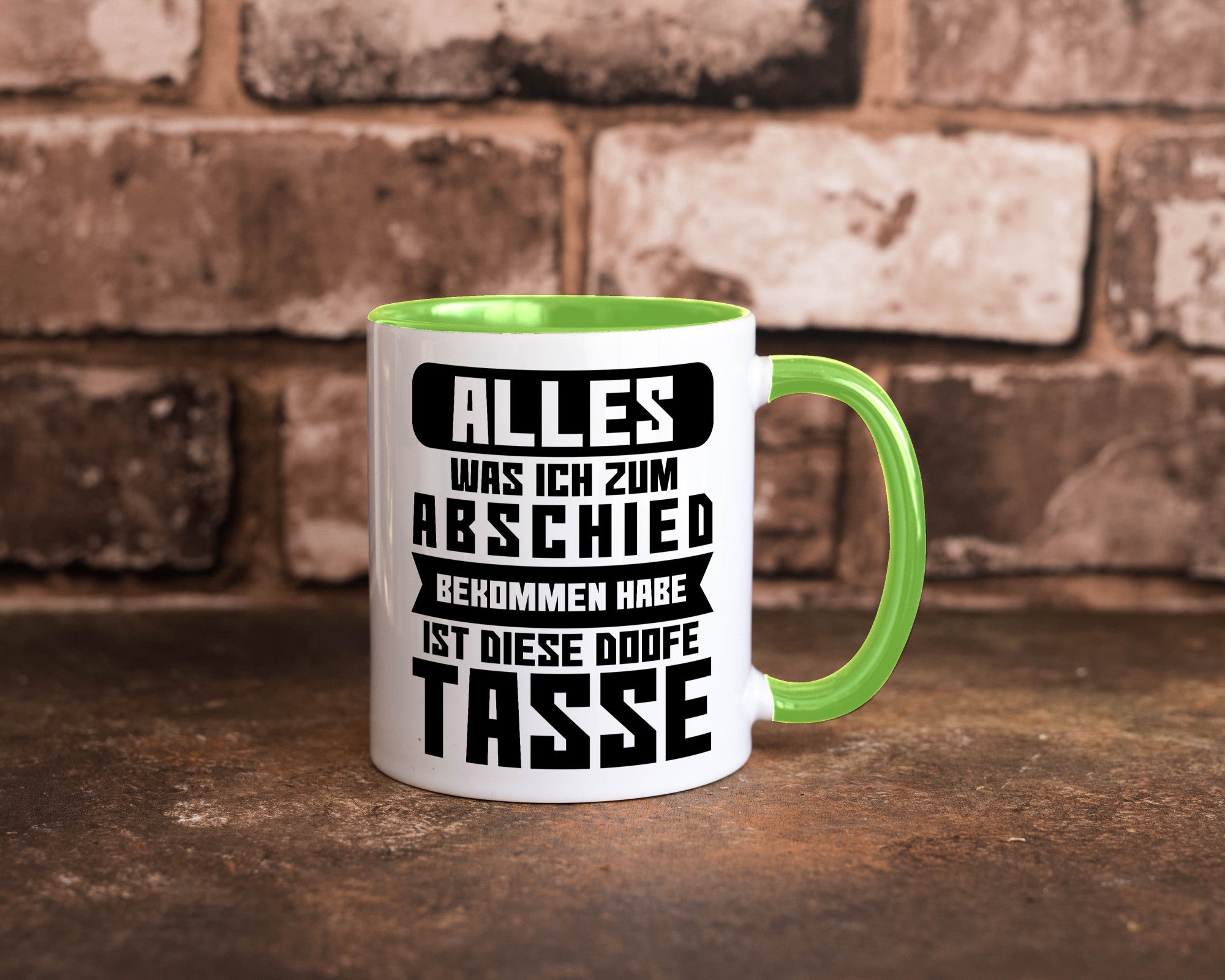 Zum Abschied | Kollegen Jobwechsel Büro Abschluss Geschenk Arbeit lustiger
