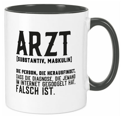 Arzt | Beschreibung Definition Diagnose Klinik Geschenk Humor Geschenkidee Tasse