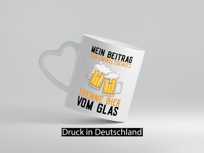 Beitrag zum Umweltschutz | Biertrinker Party Pils lustiger Spruch Geschenk