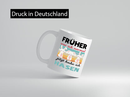 Früher war ich normal | Hasen Tiere Mama lustig Familie Geschenkidee Geschenk