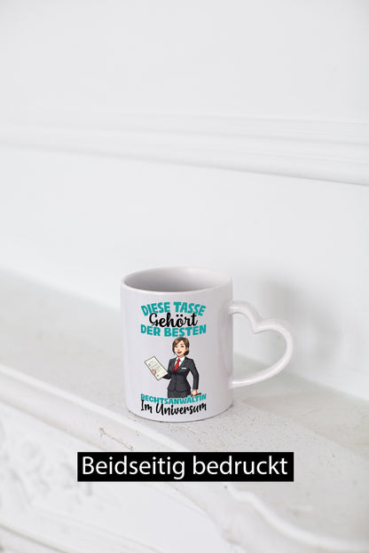 Im Universum: Rechtsanwältin | Jurstin Anwältin Humor Geschenkidee Tasse