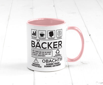 Achtung Probleme Bäcker | Bäckerei Backen Konditor Geschenk Humor Geschenkidee