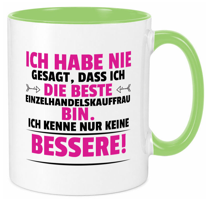 Die Beste Einzelhandelskauffrau | Einzelhandel Geschenkidee Humor Tasse