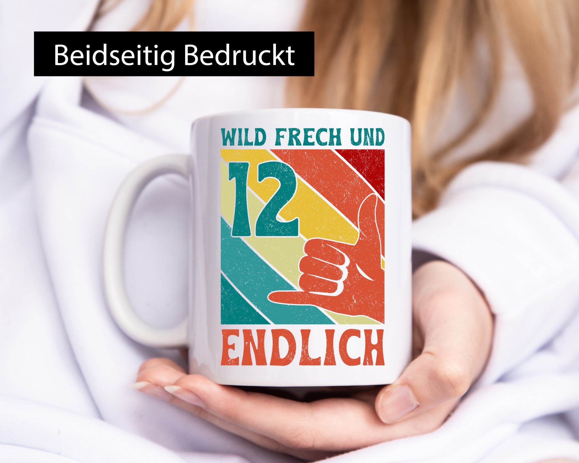 12. Geburtstag | 12 Jahre Wild und Frech Humor Geschenkidee Tasse