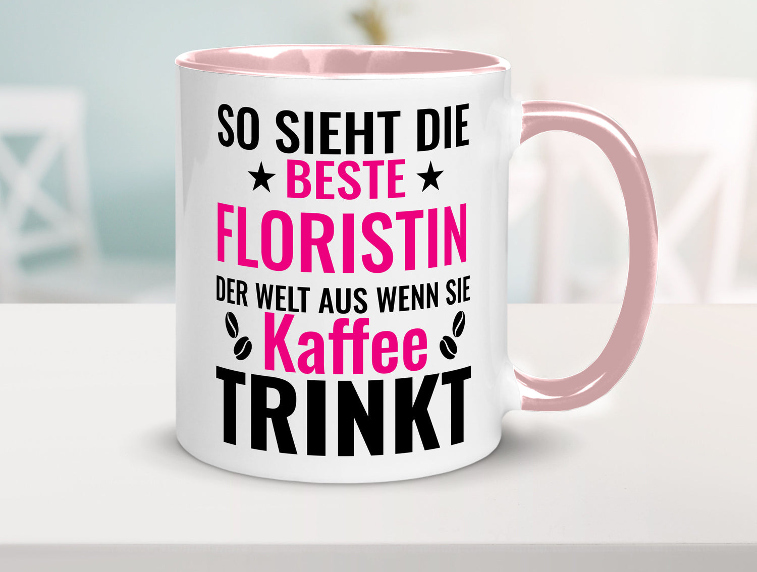 Kaffee trinkt: Floristin | Blumen Verkäuferin lustiger Spruch Geschenk Humor