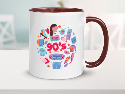 90er Jahre | Alte Zeit Nostalgie Humor Geschenkidee Tasse