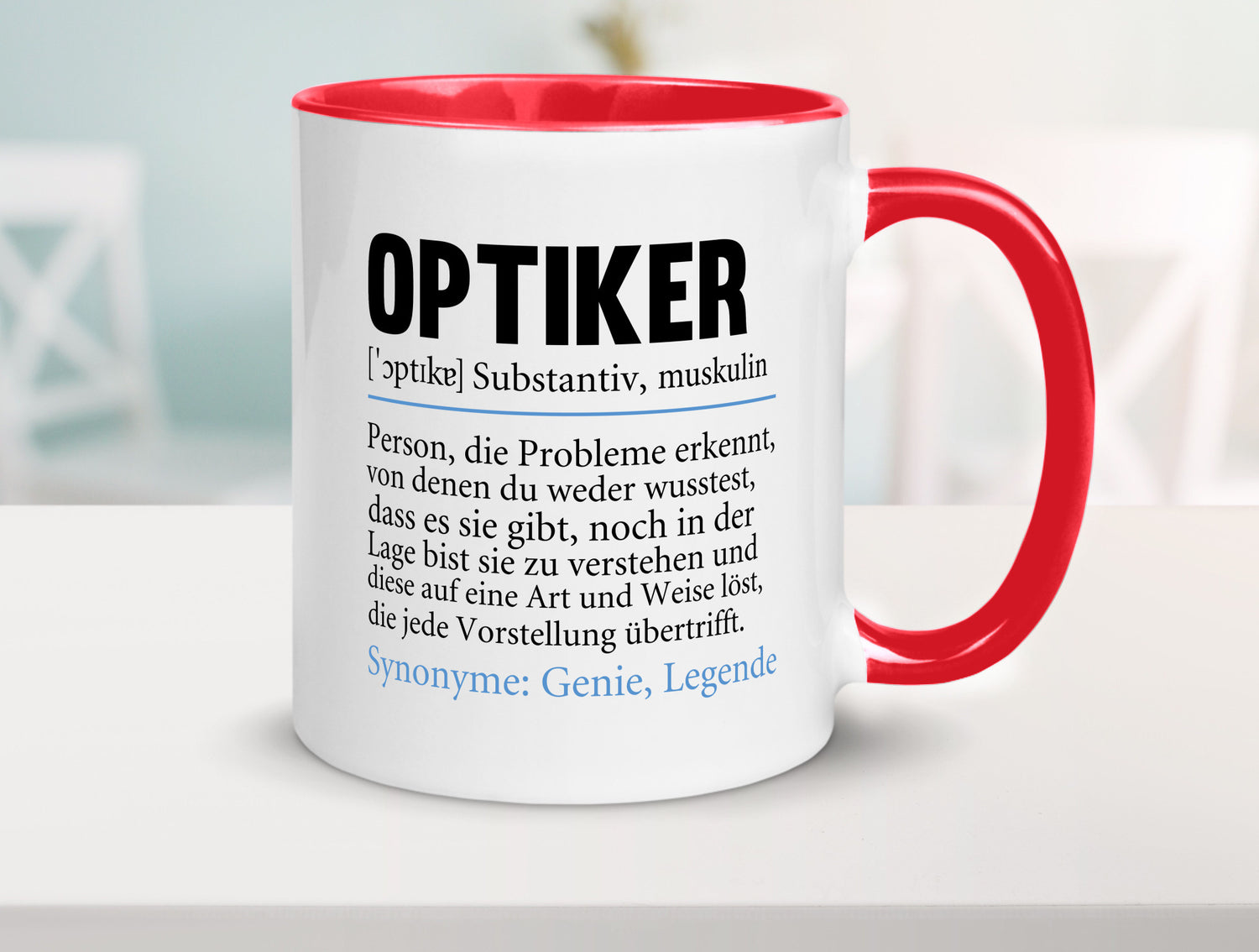 Optiker | Spruch Augenoptiker Beruf Humor v2 lustiger Geschenk Arbeit Kollegen