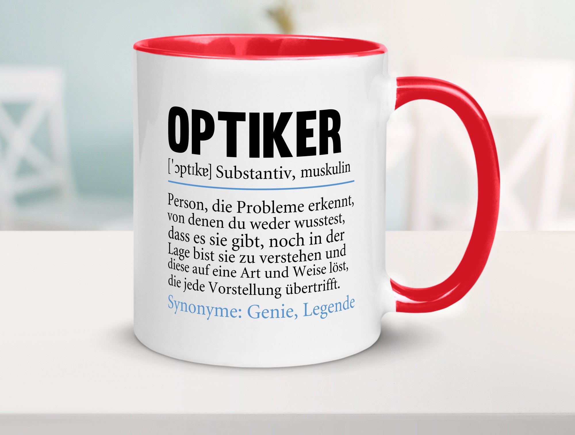 Optiker | Spruch Augenoptiker Beruf Humor v2 lustiger Geschenk Arbeit Kollegen