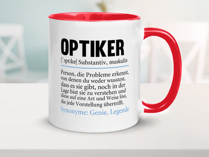 Optiker | Spruch Augenoptiker Beruf Humor v2 lustiger Geschenk Arbeit Kollegen