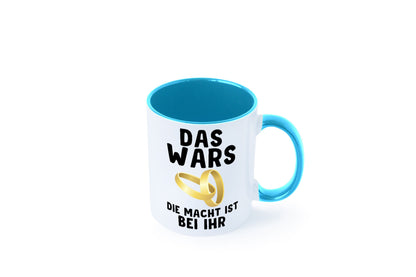 Die macht ist bei ihr | Hochzeit Tasse Ehemann Ehe Geschenk Humor Geschenkidee