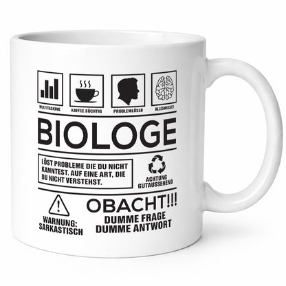 Achtung Probleme Biologe | Biologie Naturforscher lustig Humor Geschenkidee