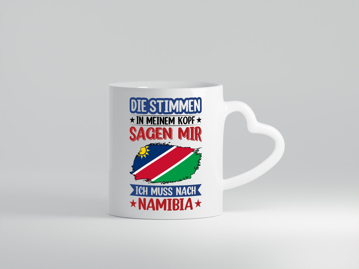 Namibia | Urlaub Stimmen in meinem Kopf Traumland Humor Geschenkidee Tasse