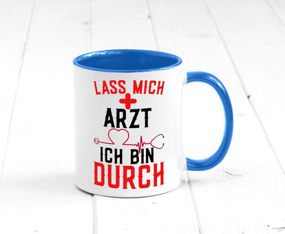 Arzt | Lass mich durch Herz Doktor Krankenhaus Puls Humor Geschenkidee Tasse