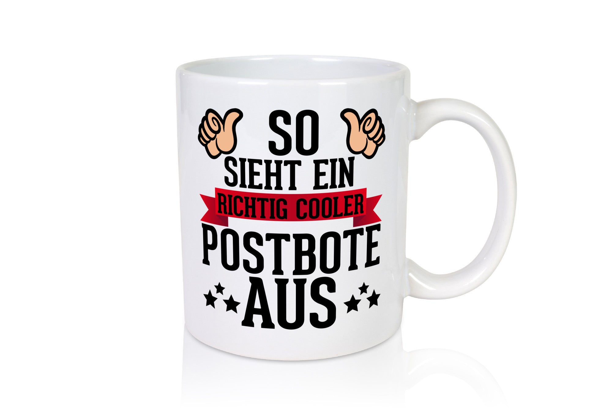 Richtig cooler Postbote | Daumen hoch Paketdienst Kurier Geschenkidee Humor