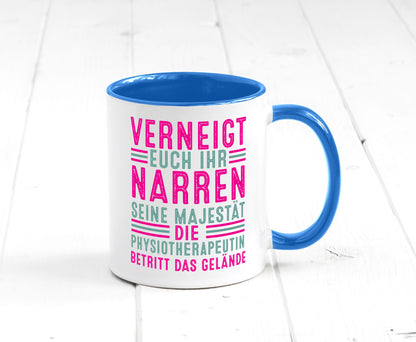 Verneigt euch: Physiotherapeutin Humor Geschenkidee Tasse