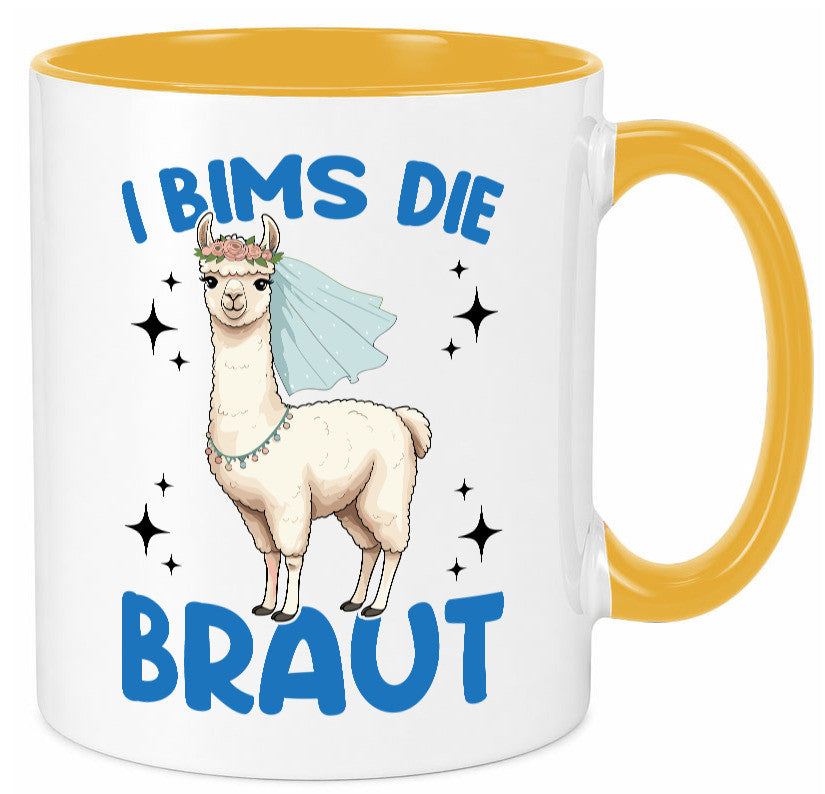 I Bims die Braut | Lama JGA Hochzeit lustig Humor Geschenkidee Geschenk Tasse