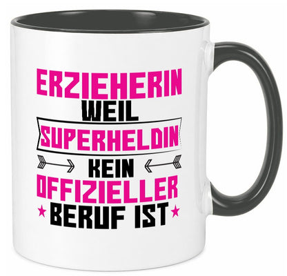 Superheldin Erzieherin | Pädagogin Schule Geschenkidee Humor Tasse