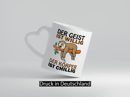 Chilliger Körper Geschenk Humor Geschenkidee lustiger Spruch Tasse