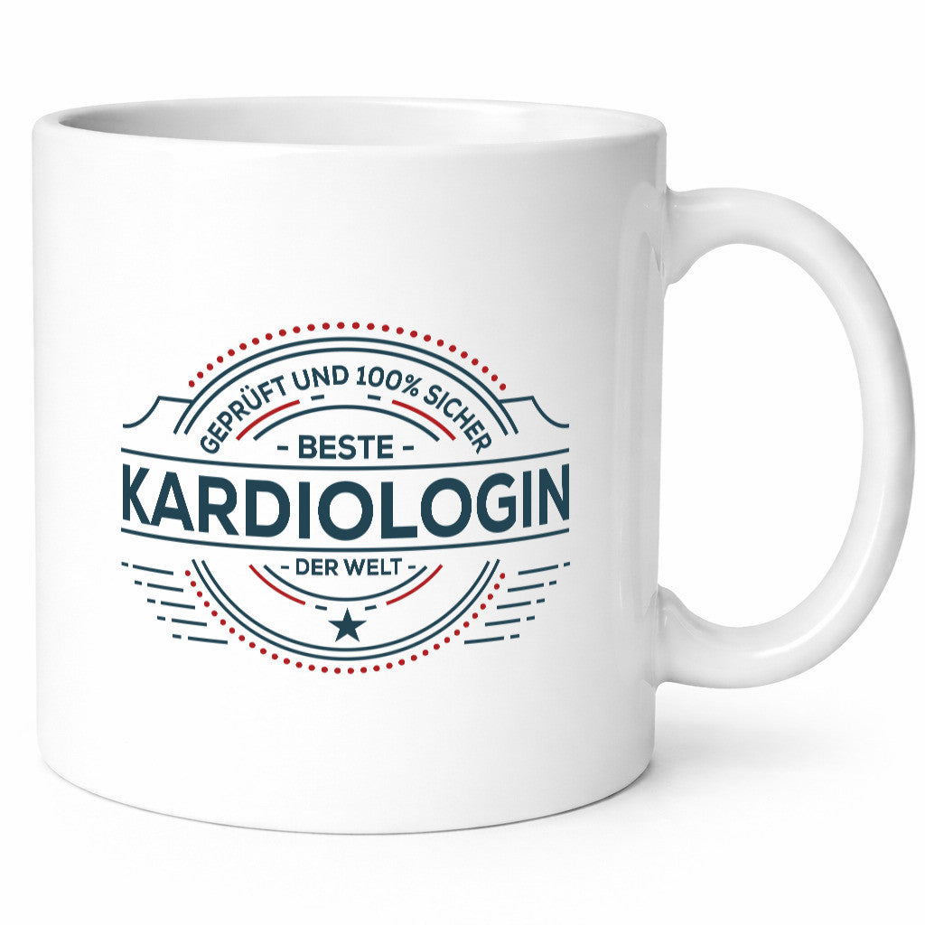 Geprüft und sicher: Kardiologin | Kardiologie lustig Humor Geschenkidee