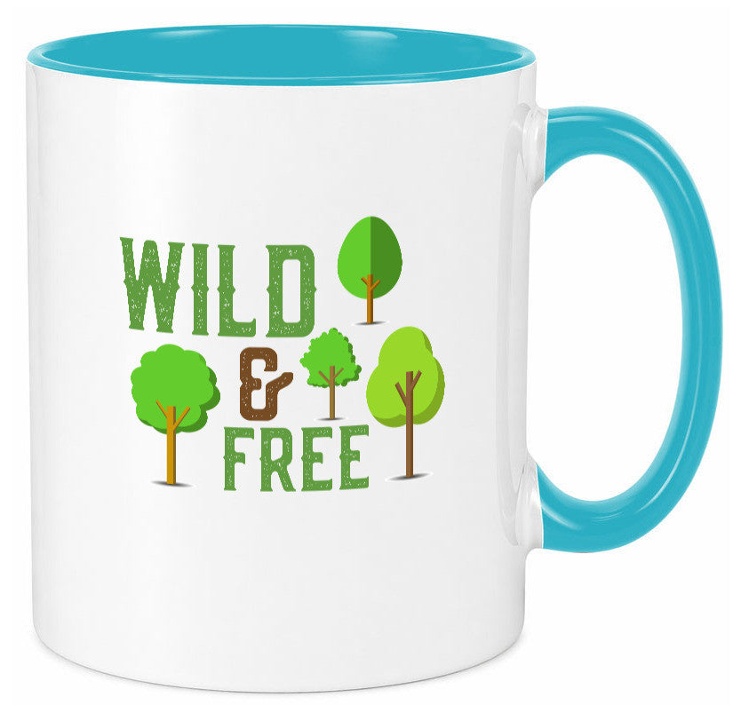 Wild and free | Freiheit Camper Hobbycamper Geschenkidee Humor Tasse