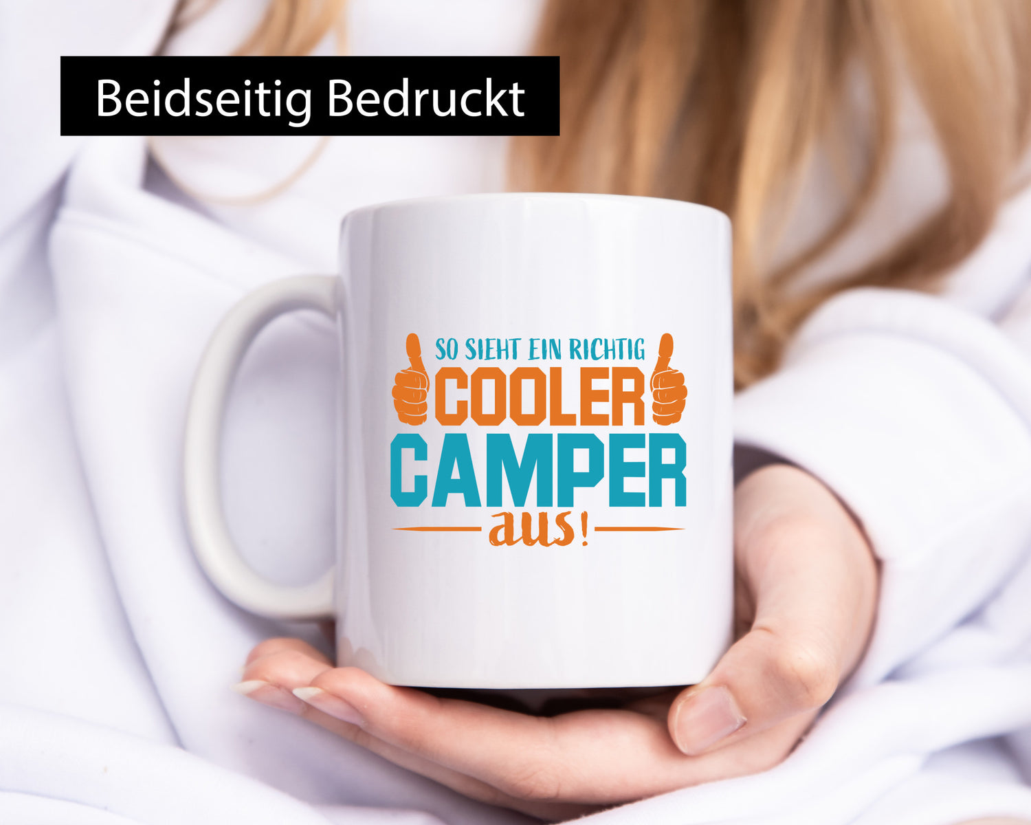 Richtig Cooler Camper | Daumen hoch Geschenk Humor Geschenkidee lustiger Spruch