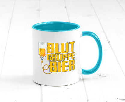 Blutgruppe Bier | Saufen Trinken Biertrinker Humor Geschenkidee Tasse